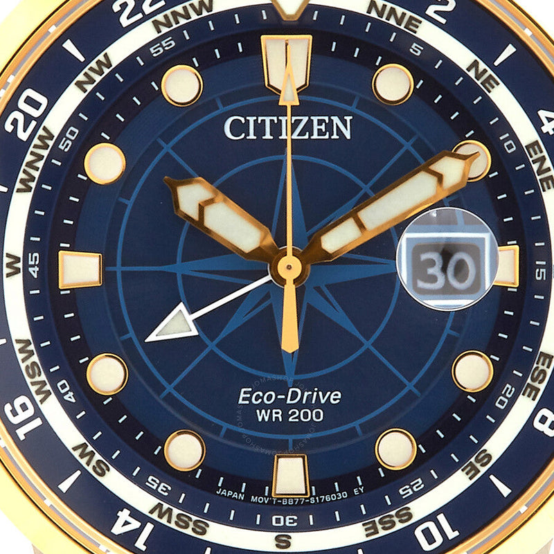Citizen Eco-Drive Endeavor Blue Dial Men's Watch BJ7144-52L - The Watches Men & Co #4