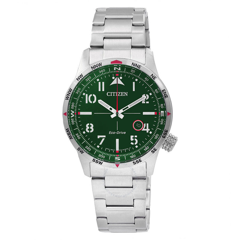 Citizen Eco-Drive Green Dial Men's Watch BM7551-84X - The Watches Men & Co