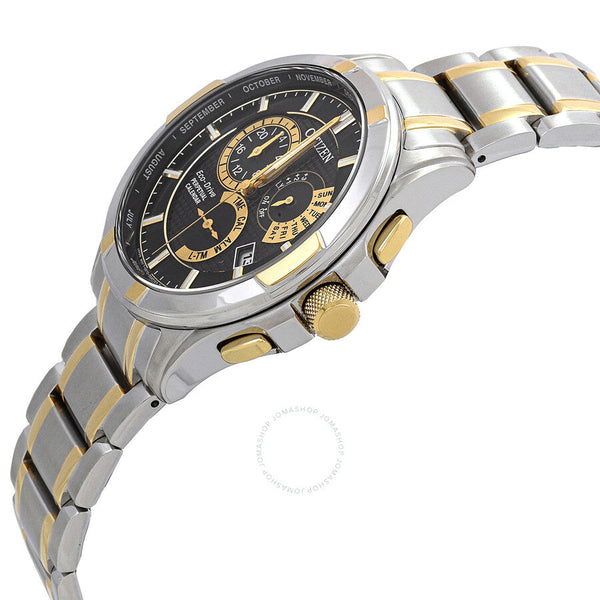 Citizen Eco-Drive Perpetual Alarm Black Dial Men's Watch BL8164-57E - The Watches Men & Co #2