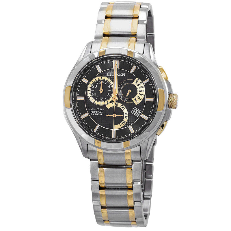 Citizen Eco-Drive Perpetual Alarm Black Dial Men's Watch BL8164-57E - The Watches Men & Co