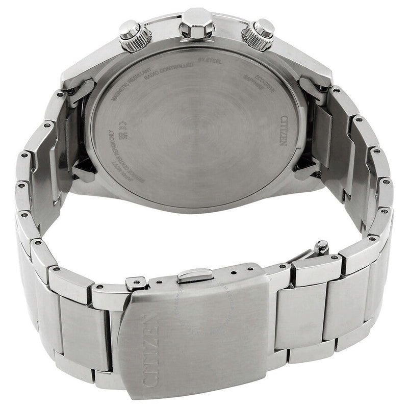 Citizen Eco-Drive Perpetual Alarm World Time Chronograph GMT White Dial Men's Watch AT8260-85A - The Watches Men & Co #3