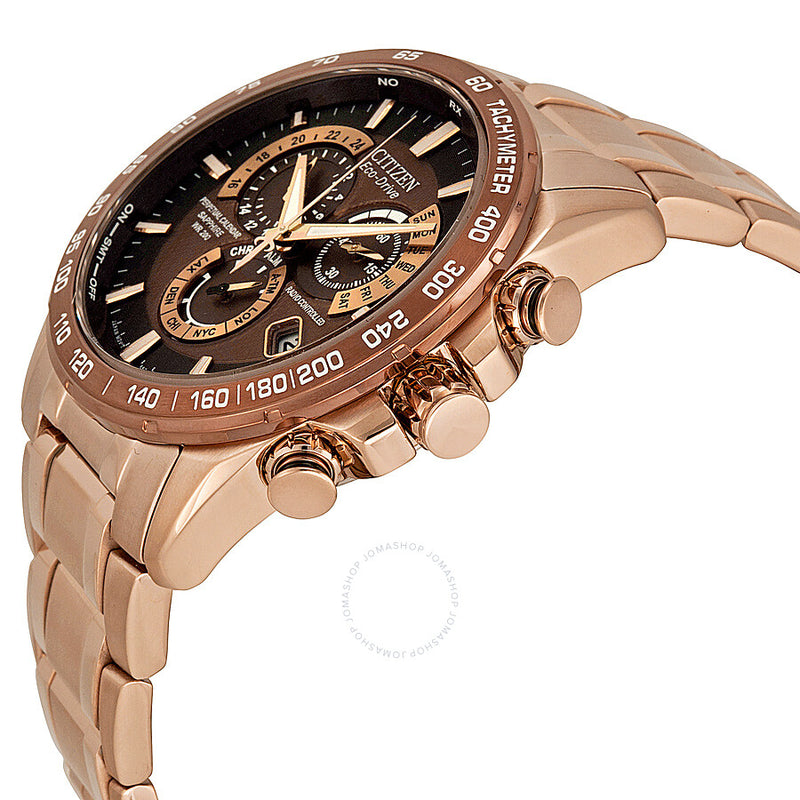 Citizen Eco-Drive Perpetual Calendar Chronograph Atomic Synchronization Men's Watch AT4106-52X - The Watches Men & Co #2