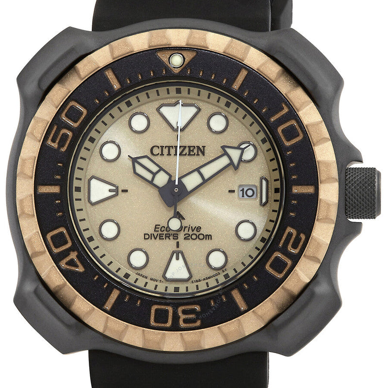 Citizen Eco-Drive Promaster Marine Gold Dial Men's Watch BN0226-10P - The Watches Men & Co #4