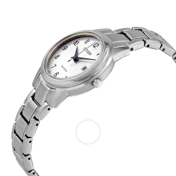 Citizen Eco-Drive White Dial Ladies Watch FE1081-59B - The Watches Men & Co #2