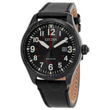 Citizen Eco-Drive Black Dial Black-plated Men's Watch BM6835-23E - The Watches Men & Co