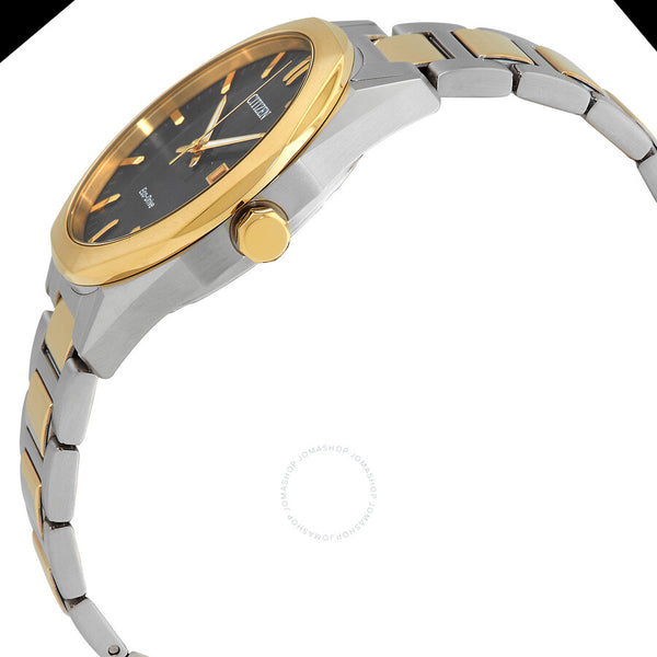 Citizen Eco-Drive Black Dial Two-Tone Men's Watch BM7604-80E - The Watches Men & Co #2