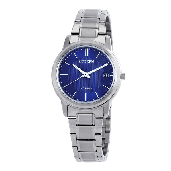 Citizen Eco-Drive Blue Dial Stainless Steel Ladies Watch FE6011-81L - The Watches Men & Co