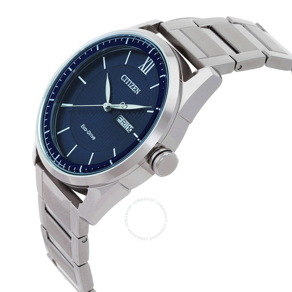 Citizen Eco-Drive Blue Dial Stainless Steel Men's Watch AW0081-89L - The Watches Men & Co #2