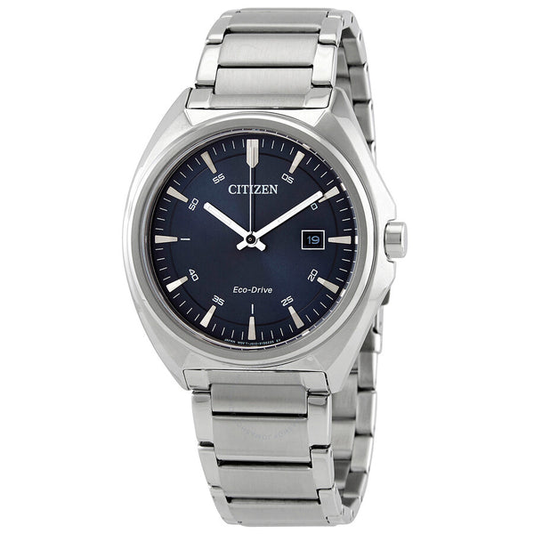 Citizen Eco-Drive Blue Dial Stainless Steel Men's Watch AW1570-87L - The Watches Men & Co