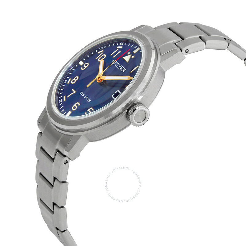 Citizen Eco-Drive Blue Dial Stainless Steel Men's Watch AW1620-81L - The Watches Men & Co #2