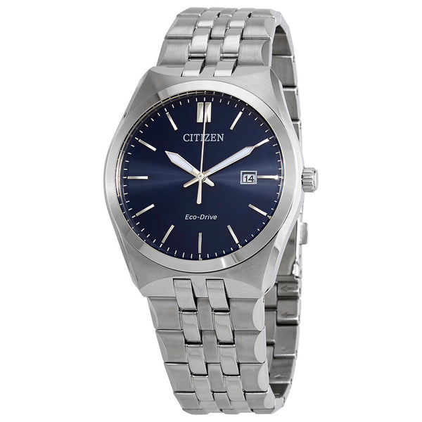 Citizen Eco-Drive Blue Dial Stainless Steel Men's Watch BM7330-67L - The Watches Men & Co