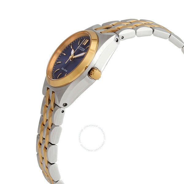 Citizen Eco-Drive Blue Dial Two-tone Ladies Watch EW2294-61L - The Watches Men & Co #2
