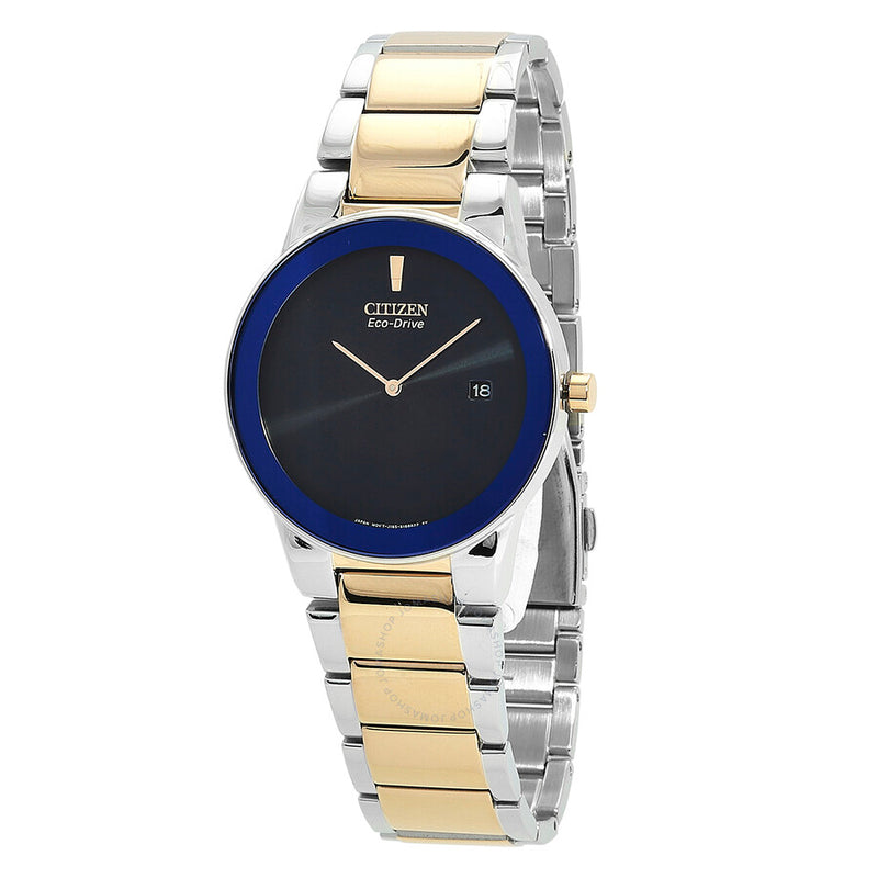Citizen Eco-Drive Blue Dial Two-Tone Men's Watch AU1064-85L - The Watches Men & Co
