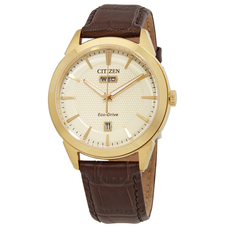 Citizen Eco-Drive Champagne Dial Men's Watch AW0092-07Q - The Watches Men & Co