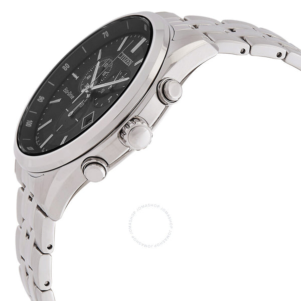 Citizen Eco-Drive Chronograph Black Dial Men's Watch AT2570-56E - The Watches Men & Co #2