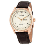 Citizen Eco-Drive Classic Ivory Dial Men's Watch AW0082-01A - The Watches Men & Co