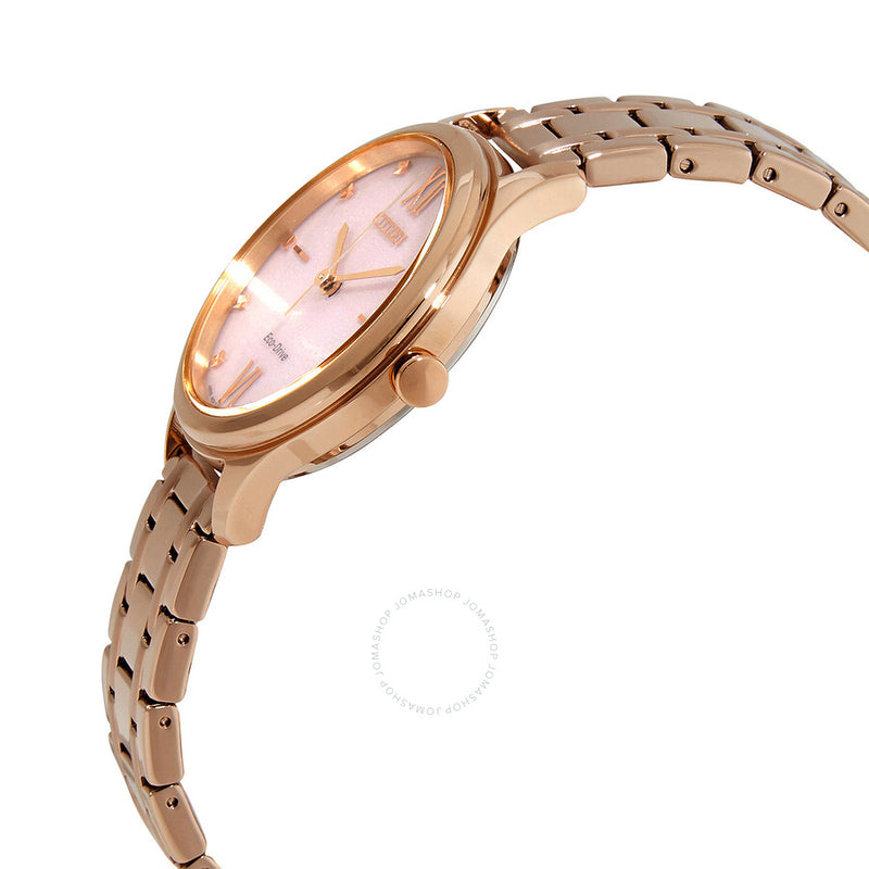 Citizen Eco-Drive Pink Dial Ladies Watch EM0503-75X - The Watches Men & Co #2
