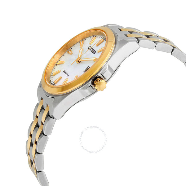 Citizen Eco-Drive Mother of Pearl Dial Two-tone Ladies Watch EO1224-54D - The Watches Men & Co #2