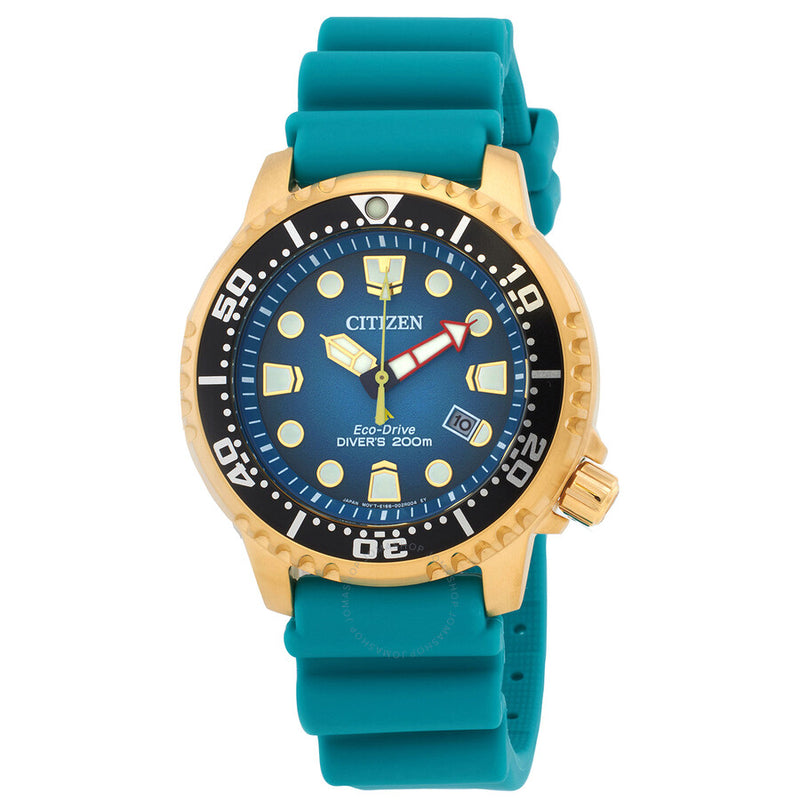 Citizen Eco-Drive Promaster Dive Turquoise Dial Men's Watch BN0162-02X - The Watches Men & Co