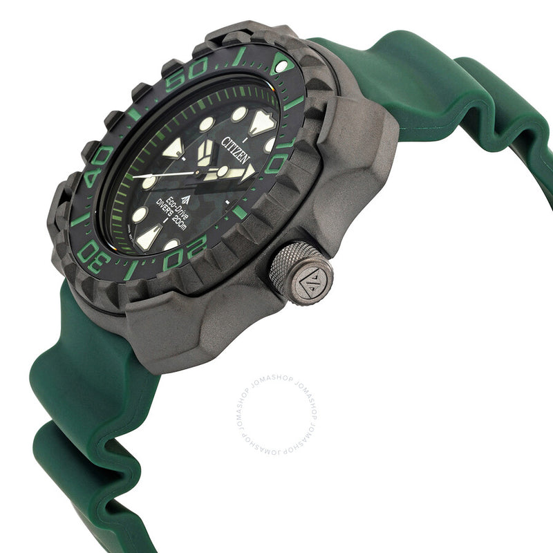 Citizen Eco-Drive Promaster Diver Green Dial Super Titanium Men's Watch BN0228-06W - The Watches Men & Co #2