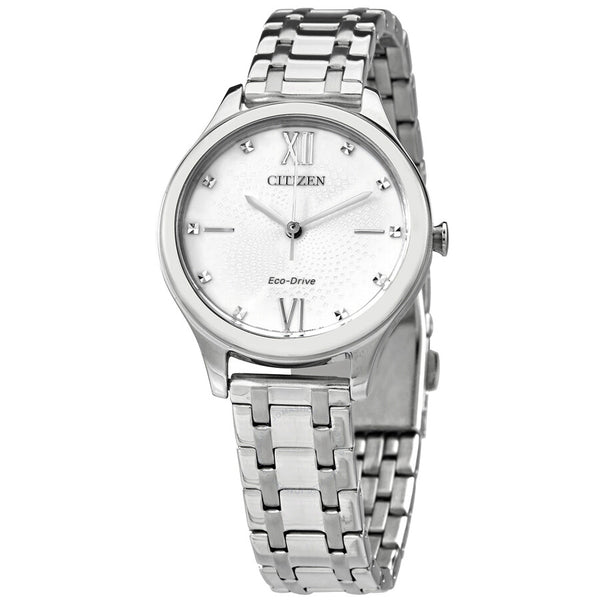 Citizen Eco-drive White Dial Elegant Ladies Watch EM0500-73A - The Watches Men & Co