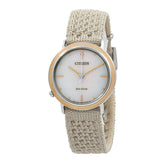 Citizen L Ambiluna Eco-Drive Beige Dial Ladies Watch EM1006-40A - The Watches Men & Co