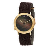 Citizen L Ambiluna Eco-Drive Brown Dial Ladies Watch EM1003-48X - The Watches Men & Co