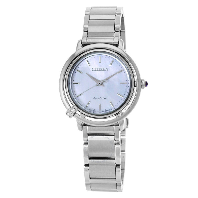 Citizen L Eco-Drive Mother of Pearl Dial Ladies Watch EM1090-60D - The Watches Men & Co
