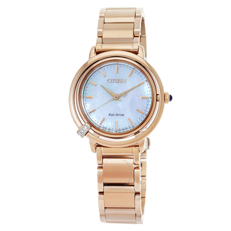 Citizen L Eco-Drive Mother of Pearl Dial Ladies Watch EM1093-61D - The Watches Men & Co