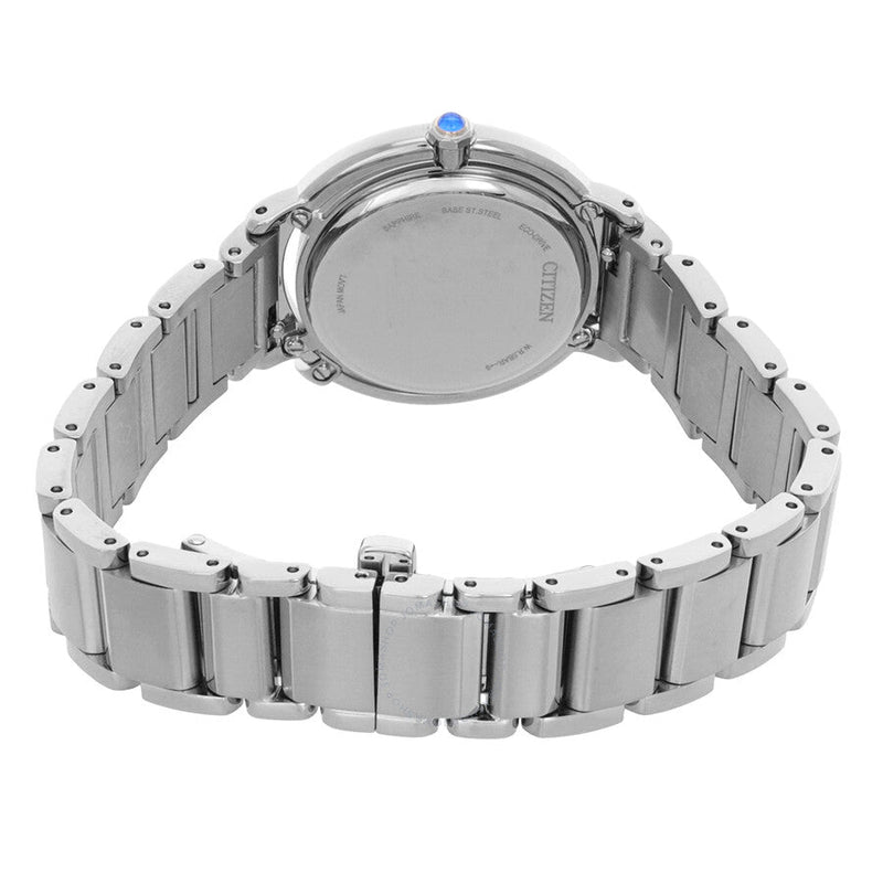 Citizen L Eco-Drive Red Mother of Pearl Dial Ladies Watch EM1090-78X - The Watches Men & Co #3