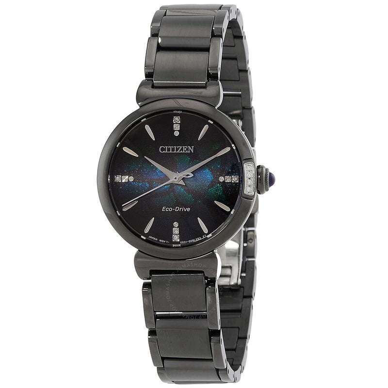 Citizen L Eco-Drive Black Dial Ladies Watch EM1067-88E - The Watches Men & Co