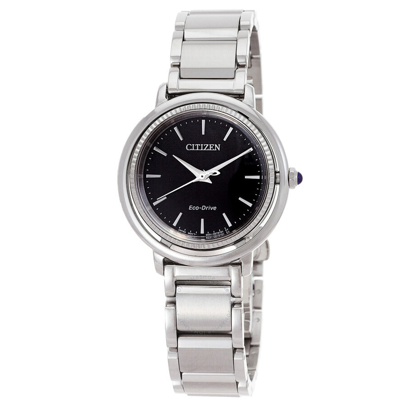 Citizen L Eco-Drive Black Mother of Pearl Dial Ladies Watch EM1100-84H - The Watches Men & Co