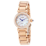 Citizen L Mae Diamond White Mother of Pearl Dial Ladies Watch EM1123-89D - The Watches Men & Co