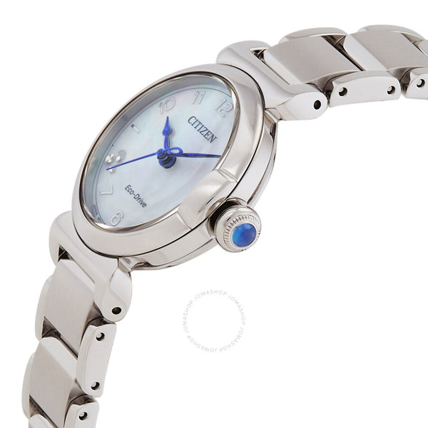 Citizen L Mae White Mother of Pearl Dial Ladies Watch EM1130-83D - The Watches Men & Co #2