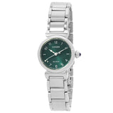 Citizen L May Bells Eco-Drive Green Dial Ladies Watch EM1130-83X - The Watches Men & Co
