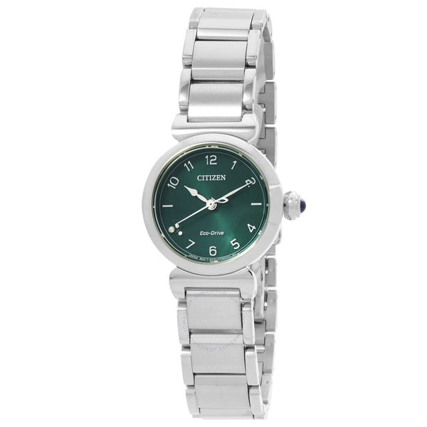 Citizen L May Bells Eco-Drive Green Dial Ladies Watch EM1130-83X - The Watches Men & Co