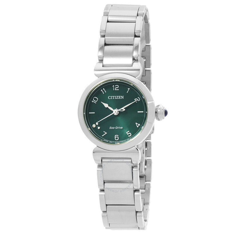 Citizen L May Bells Eco-Drive Green Dial Ladies Watch EM1130-83X - The Watches Men & Co