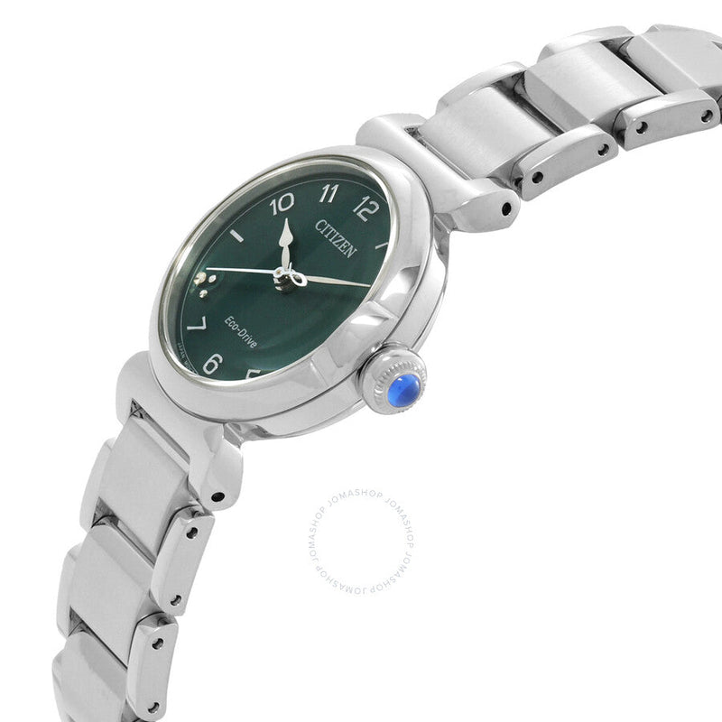 Citizen L May Bells Eco-Drive Green Dial Ladies Watch EM1130-83X - The Watches Men & Co #2