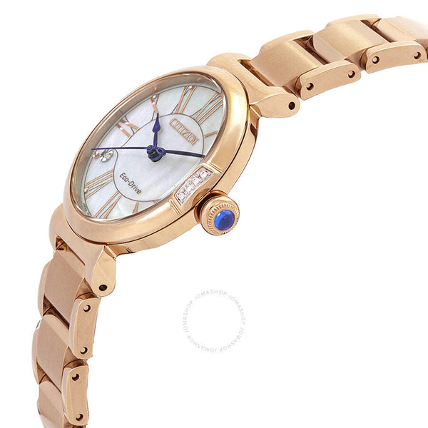 Citizen L Series Eco-Drive Mother of Pearl Dial Ladies Watch EM1063-89D - The Watches Men & Co #2
