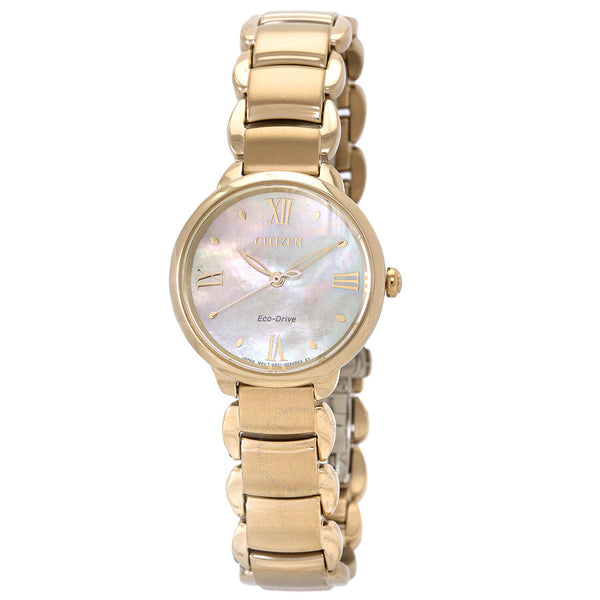 Citizen L Series Eco-Drive Mother of Pearl Dial Ladies Watch EM0929-81Y - The Watches Men & Co