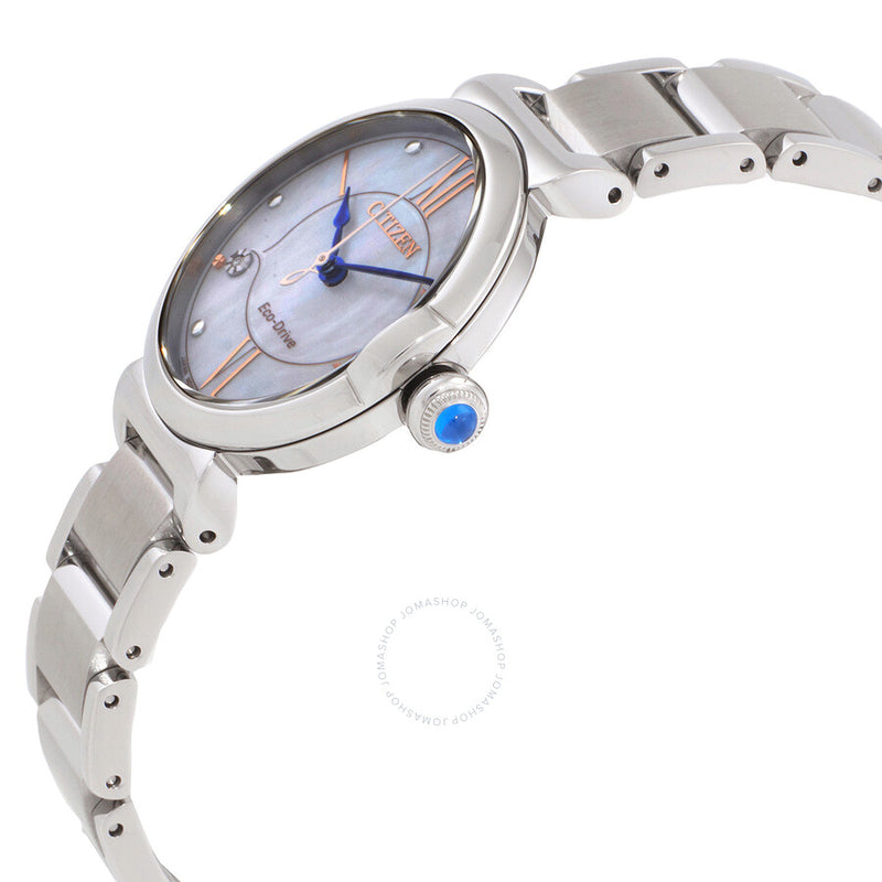 Citizen L Series Eco-Drive Mother of Pearl Dial Ladies Watch EM1070-83D - The Watches Men & Co #2