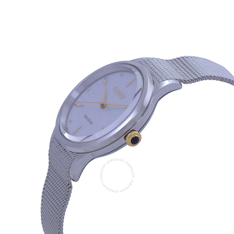 Citizen L Series Eco-Drive Silver Dial Ladies Watch EM0814-83A - The Watches Men & Co #2