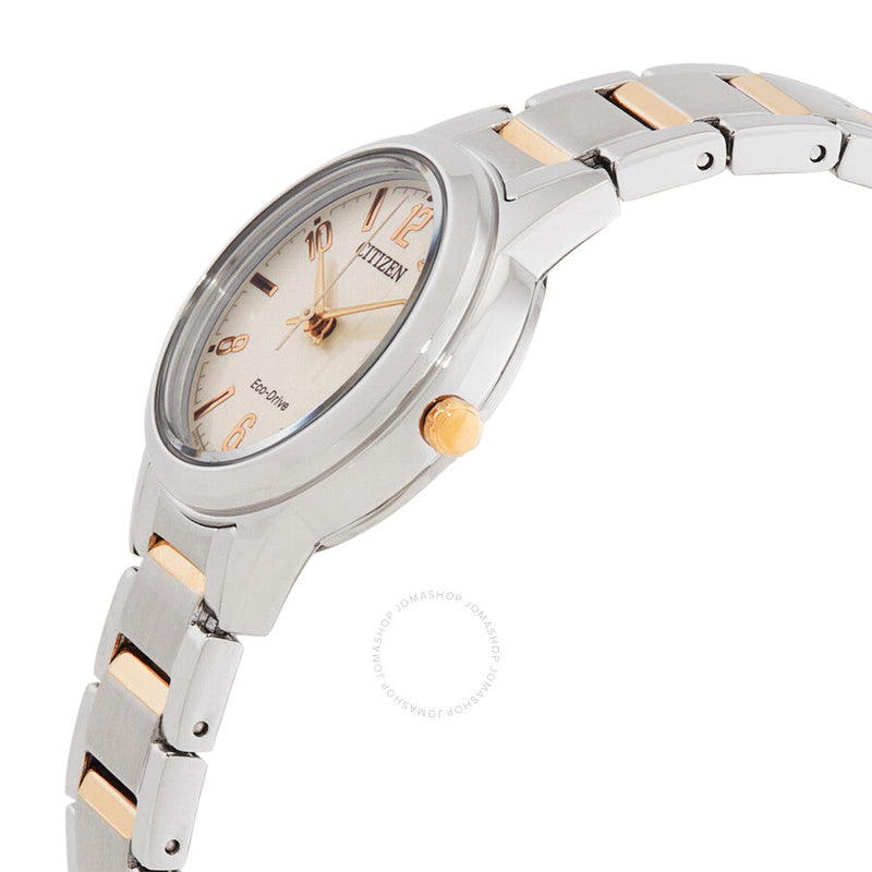 Citizen Lady Copper Dial Two-Tone Watch FE1244-72A - The Watches Men & Co #2