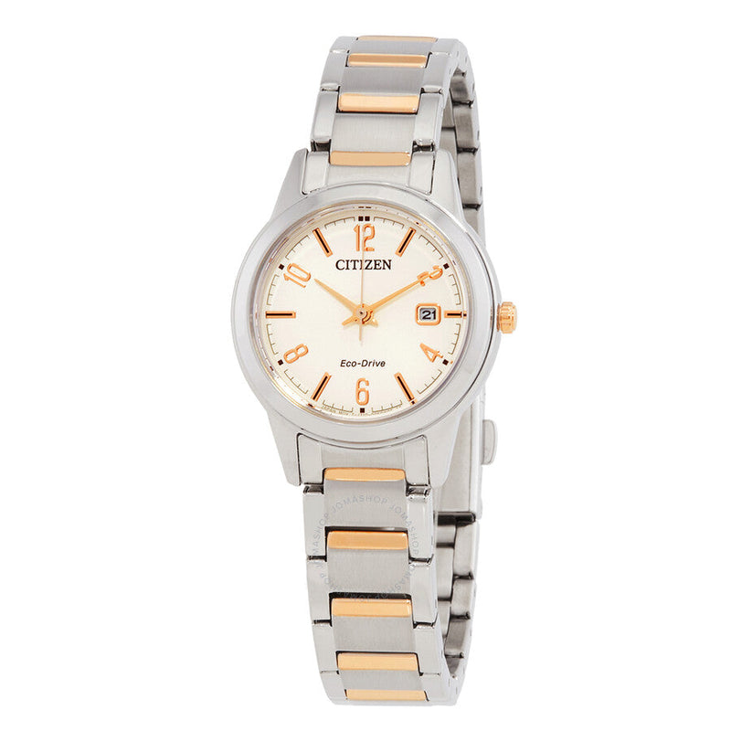 Citizen Lady Copper Dial Two-Tone Watch FE1244-72A - The Watches Men & Co