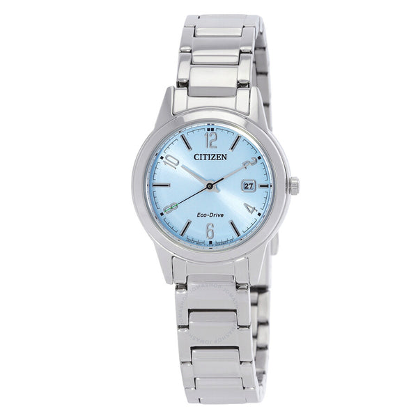 Citizen Lady Eco-Drive Blue Dial Watch FE1241-71L - The Watches Men & Co