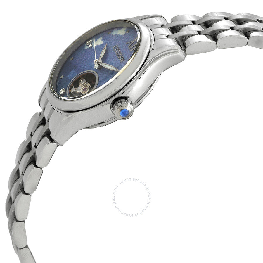 Citizen Luna Automatic Blue Dial Ladies Watch PR1040-88N - The Watches Men & Co #2