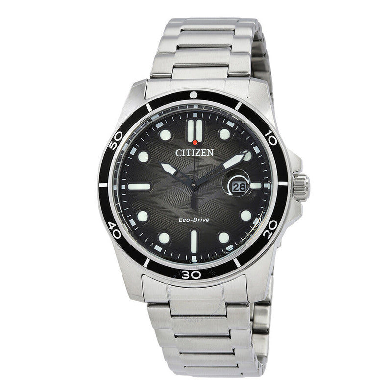 Citizen Marine 1810 Eco-Drive Black Dial Men's Watch AW1816-89E - The Watches Men & Co