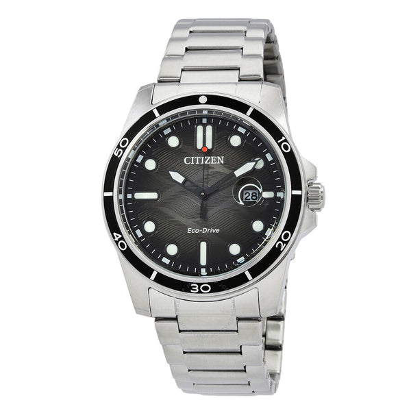 Citizen Marine 1810 Eco-Drive Black Dial Men's Watch AW1816-89E - The Watches Men & Co