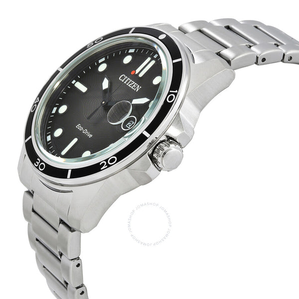Citizen Marine 1810 Eco-Drive Black Dial Men's Watch AW1816-89E - The Watches Men & Co #2