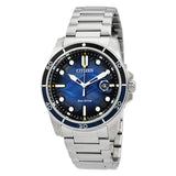 Citizen Marine 1810 Eco-Drive Blue Dial Men's Watch AW1810-85L - The Watches Men & Co